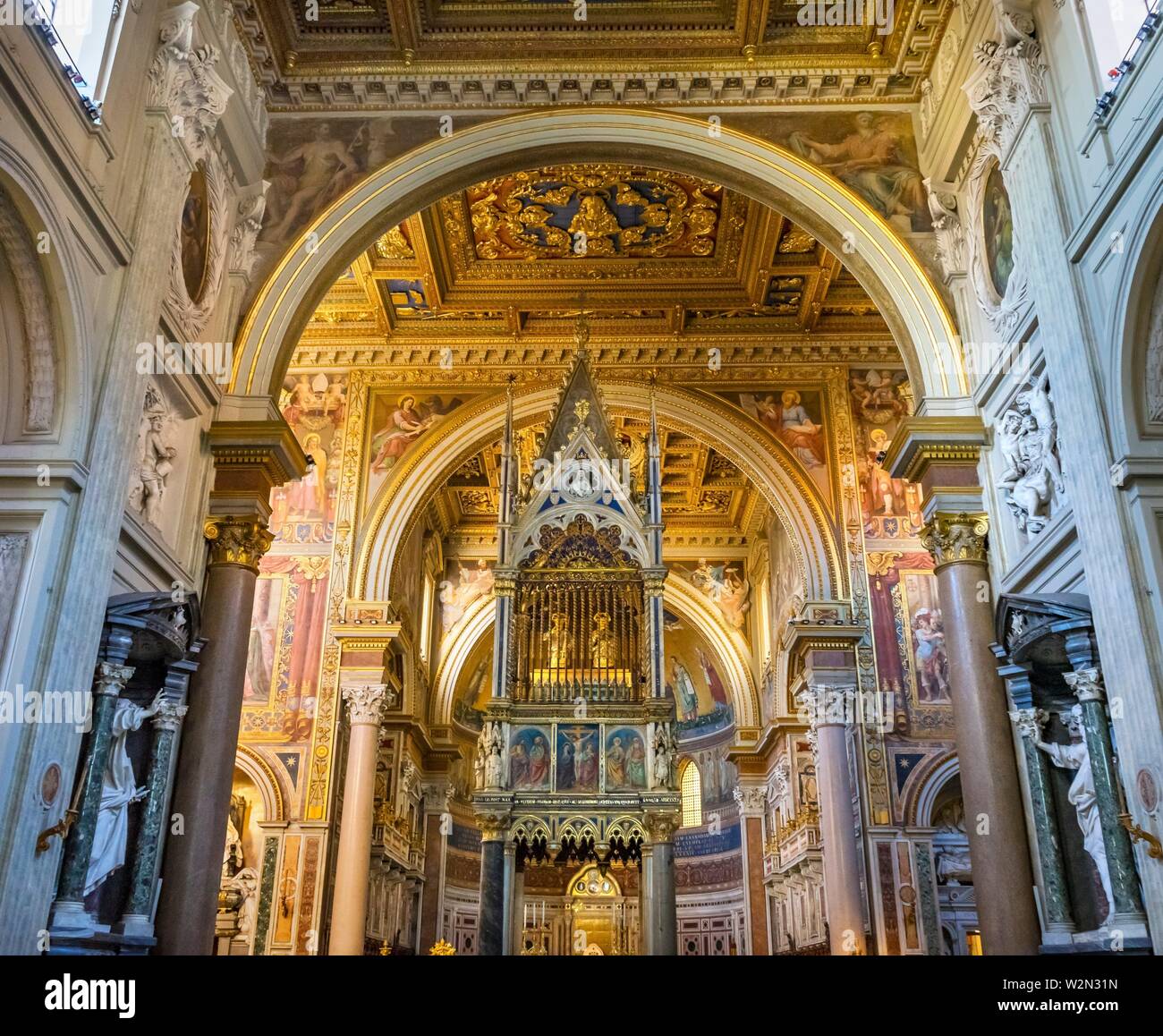 High Altar Ciborium Basilica Saint John Lateran Papal Cathedral Church ...