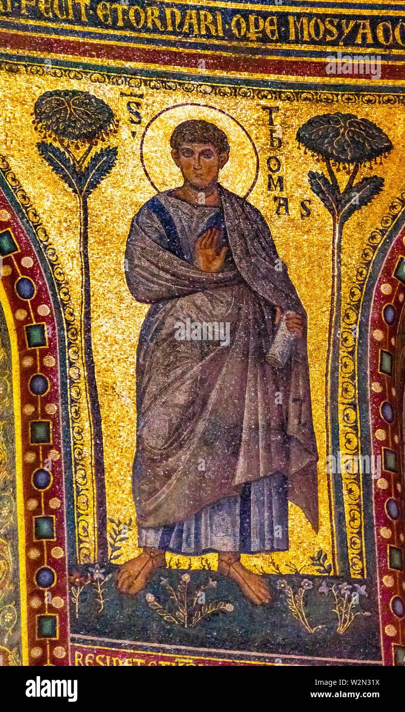 Ancient Saint Thomas Mosaic Basilica Saint John Lateran Papal Cathedral