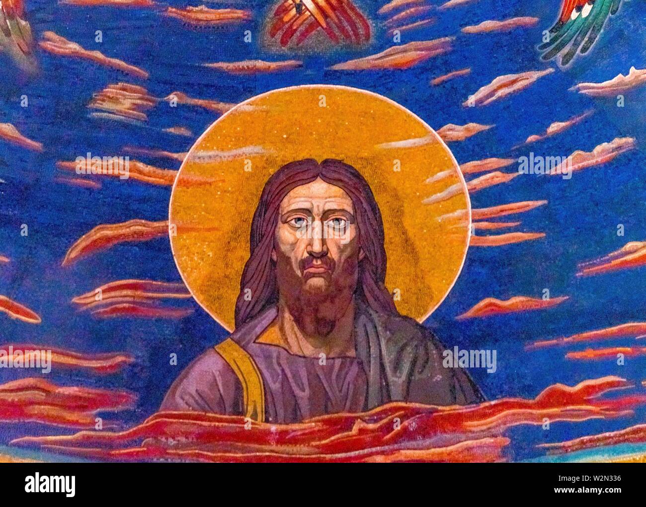 Ancient Jessus Mosaic Basilica Saint John Lateran Papal Cathedral