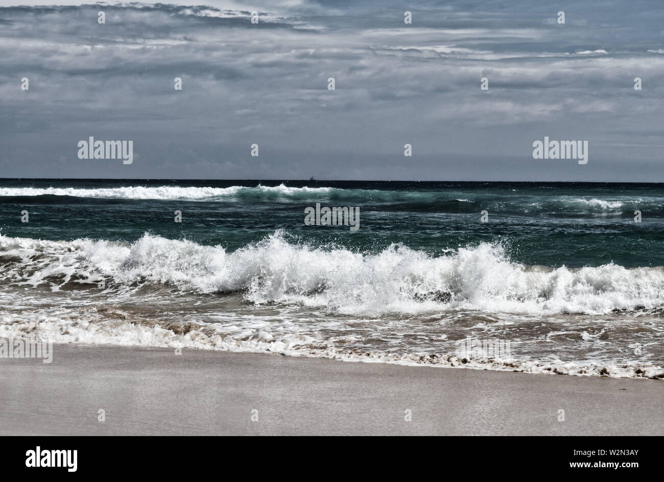 Ocean beach wave Stock Photo Alamy