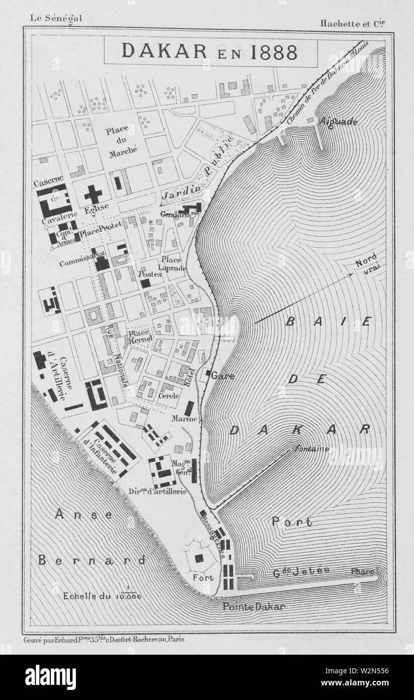 Dakar En 18 Faidherbe Louis Leon Cesar 1818 18 Author Senegal La France Dans L Afrique Occidentale Ouvrage Contenant 18 Gravures D Apres Stock Photo Alamy