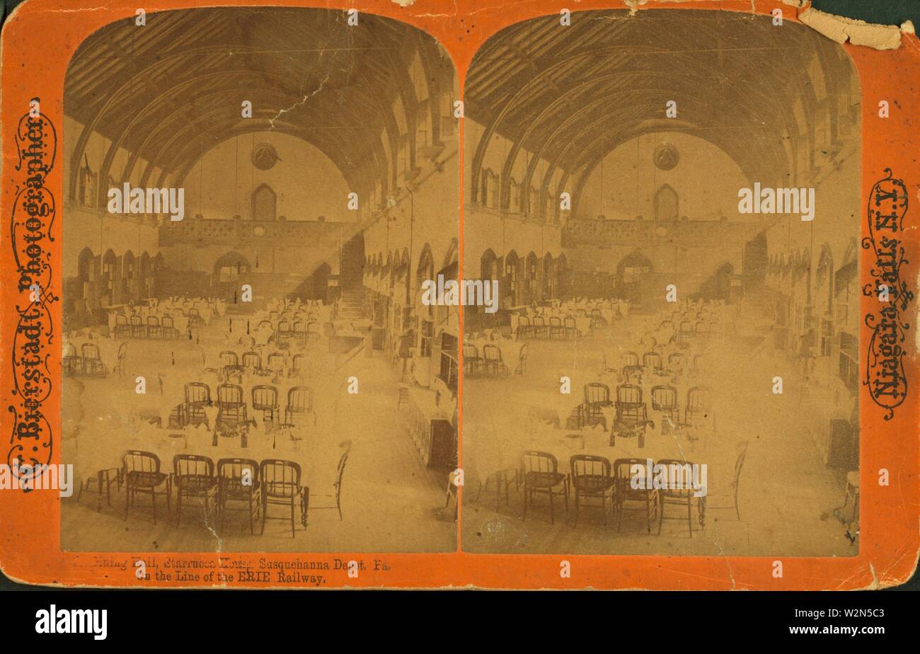 Dining Hall, Starrucca House. Susquehanna Depot, Pa. On the line of the