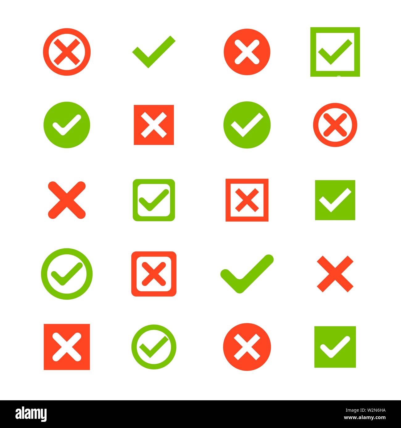Check mark set different icons. Vector eps10 Stock Vector Image & Art ...