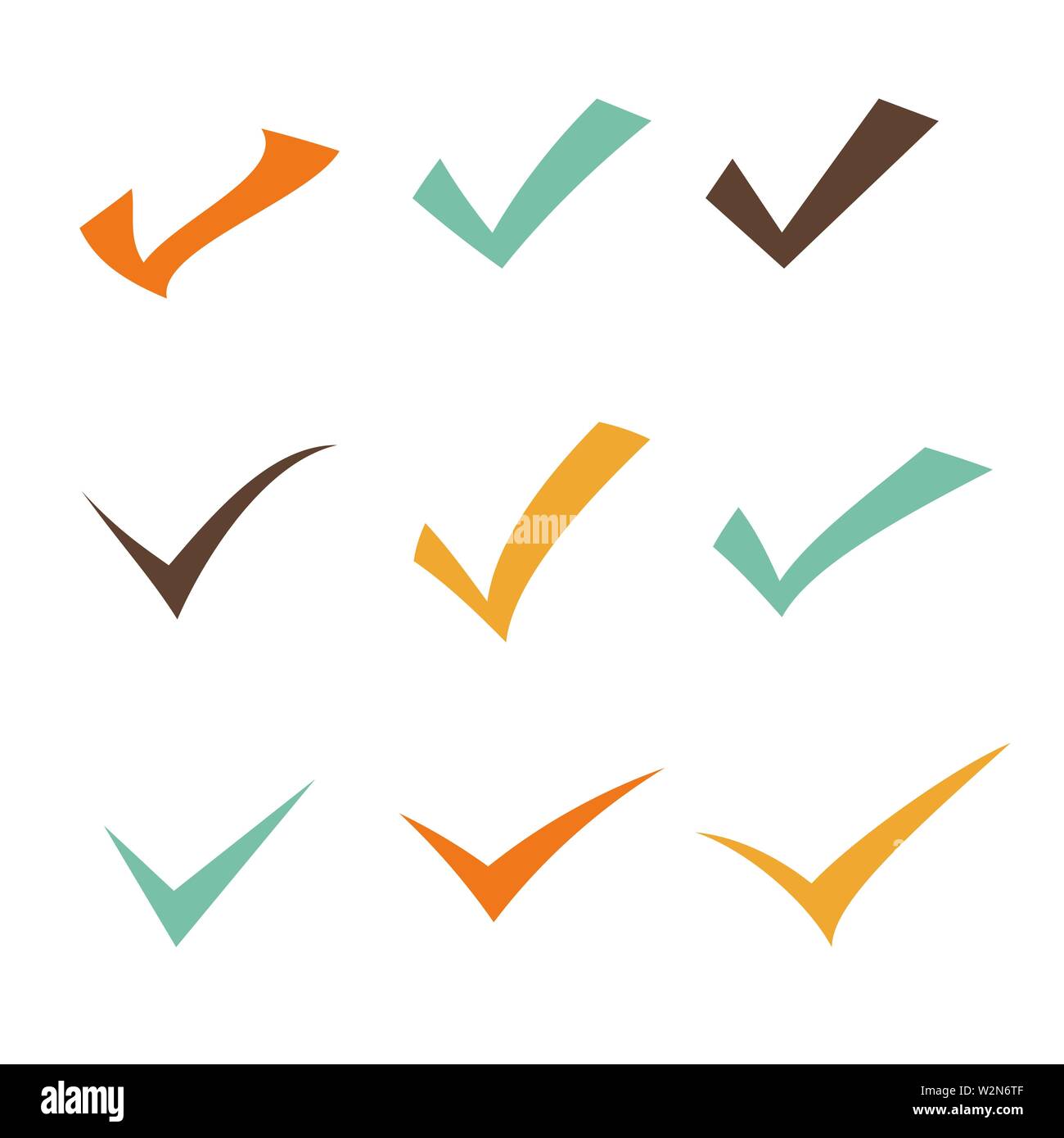 Check mark set different icons. Vector eps10 Stock Vector Image & Art ...