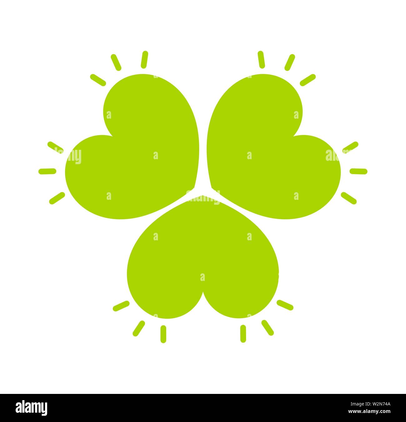 Clover leaf green icon illustration Stock Vector Image & Art - Alamy