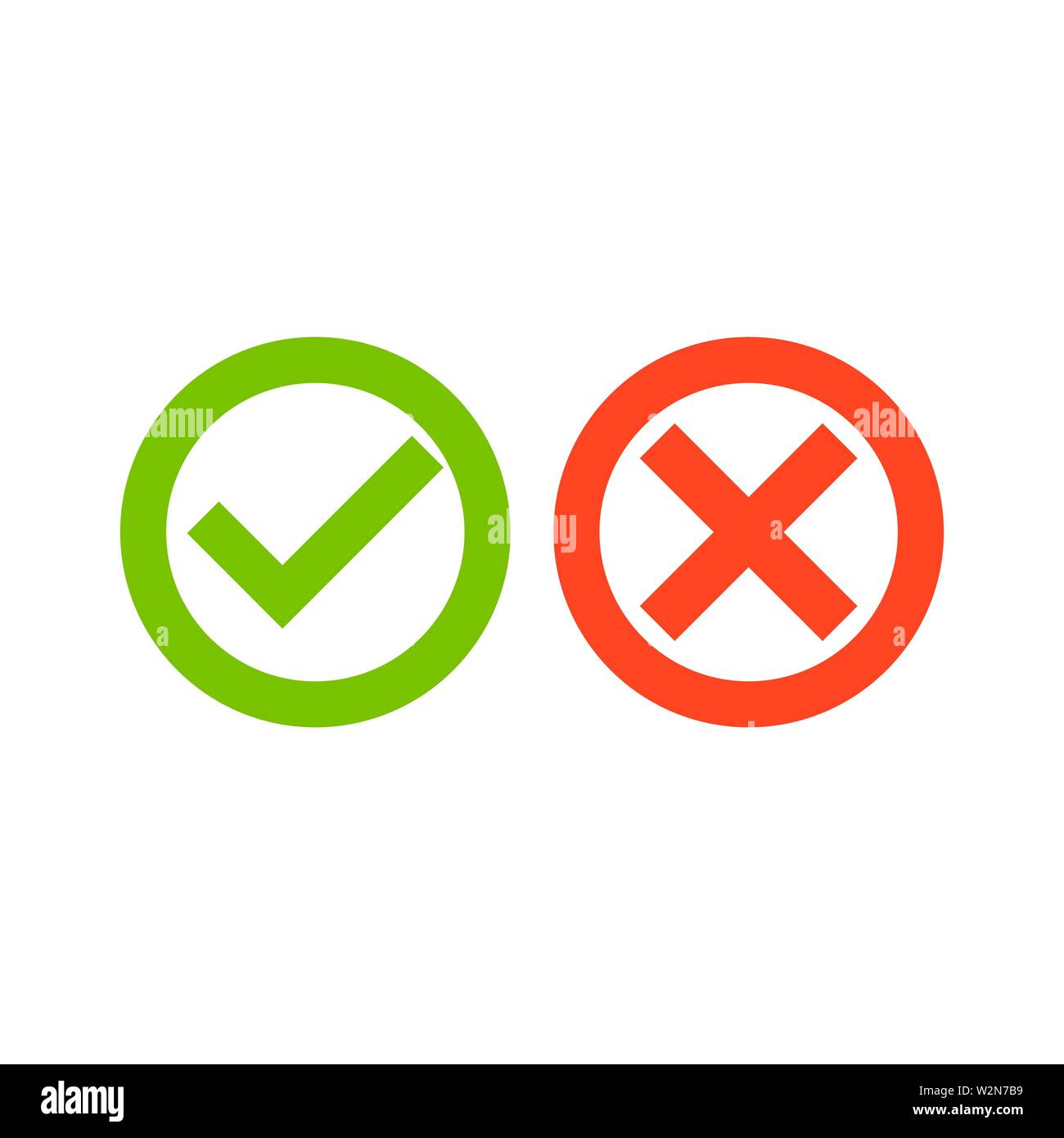 Check mark icons signs. Vector eps10 illustration Stock Vector