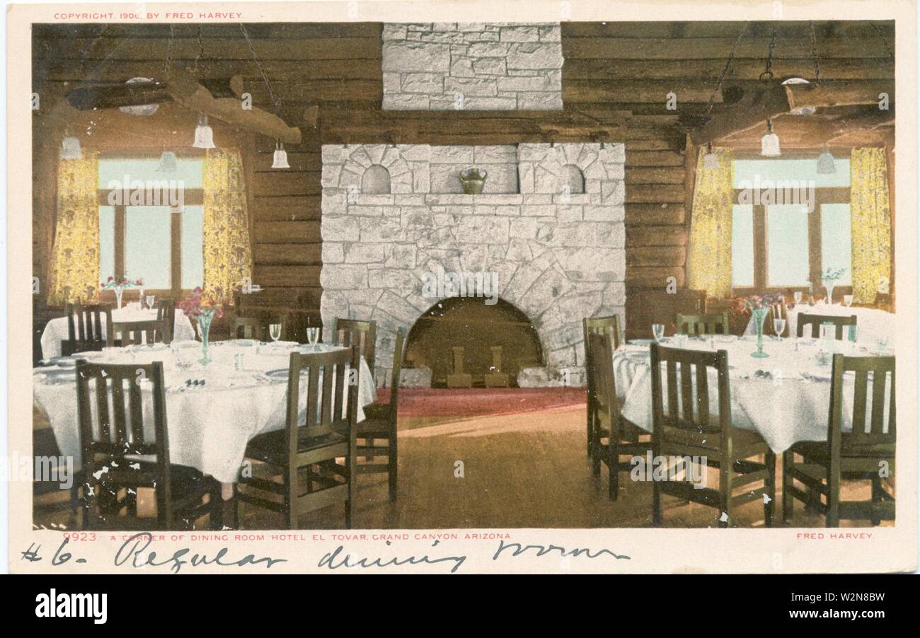 Corner Dining Room Hotel El Tovar Grand Canyon Ariz