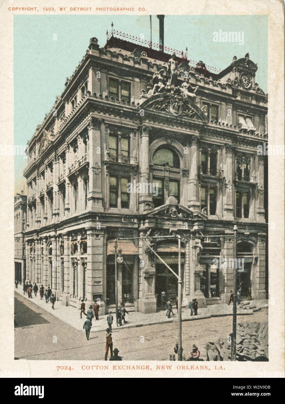 Cotton Exchange, New Orleans, La. Detroit Publishing Company postcards