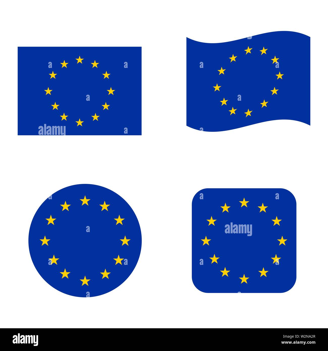 Vector Europe flag. Political background. Vector illustration Stock