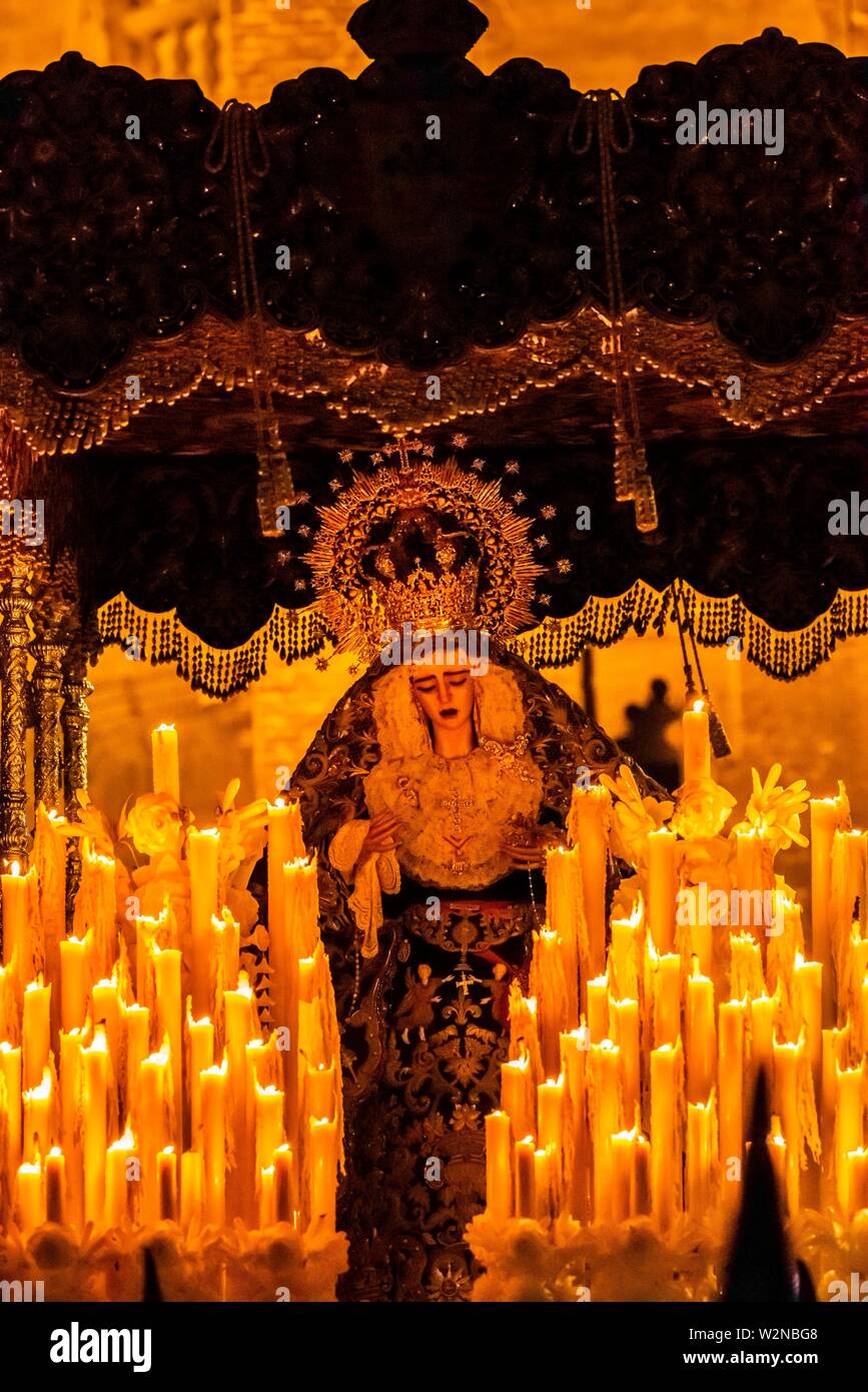 Semana Santa Seville Virgin Mary High Resolution Stock Photography and