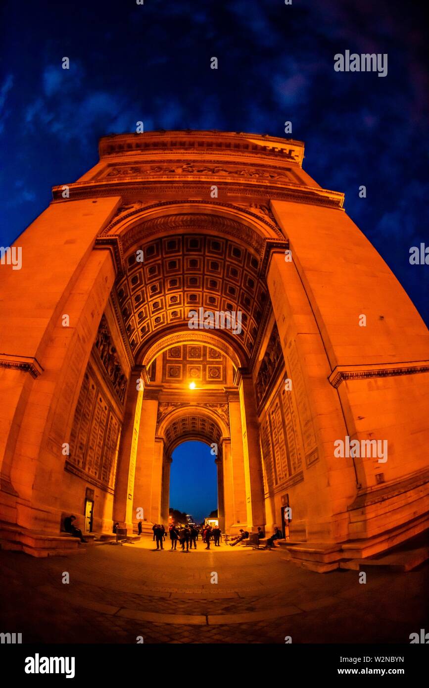 Is One Of The Most Famous Monuments In Paris High Resolution Stock
