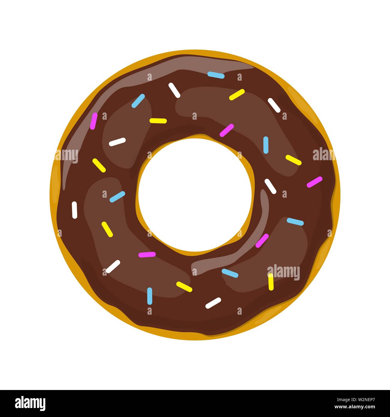 Donut icon isolated on light back. Vector illustration Stock Vector ...