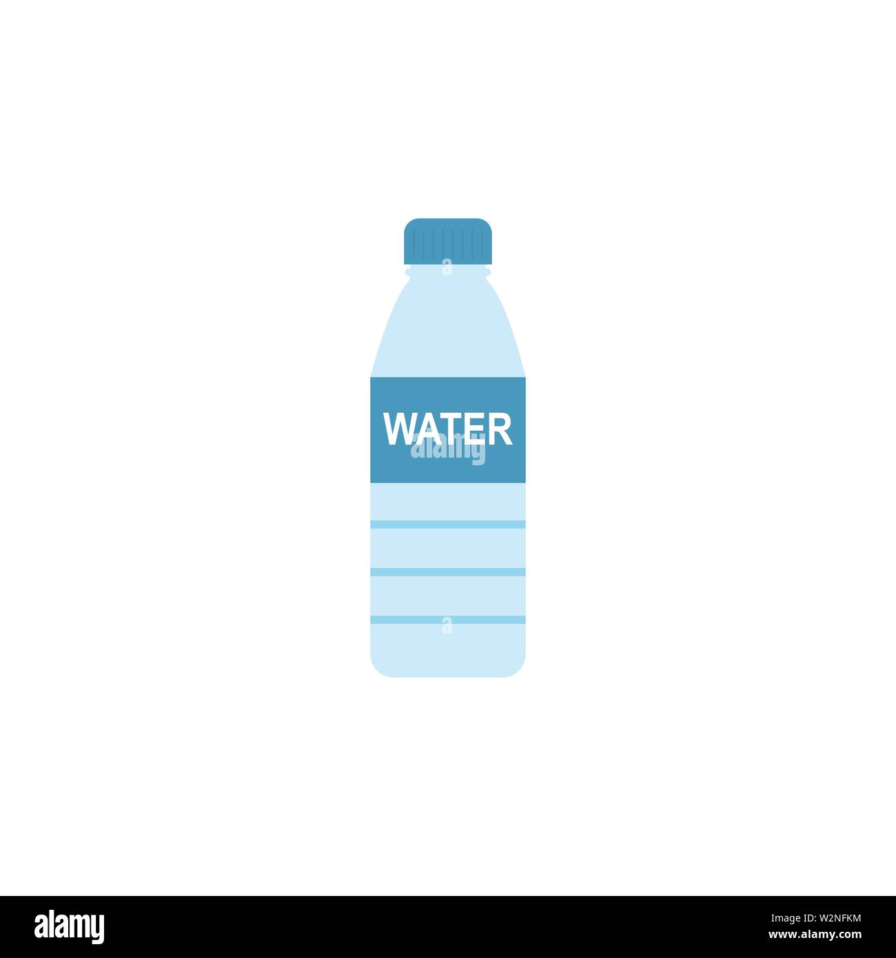 Bottle with water isolated on white background Stock Vector Image & Art ...