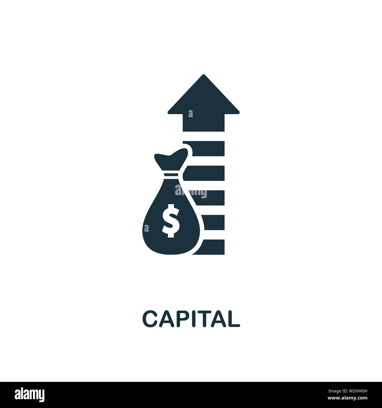 Capital icon. Creative element design from business strategy icons ...