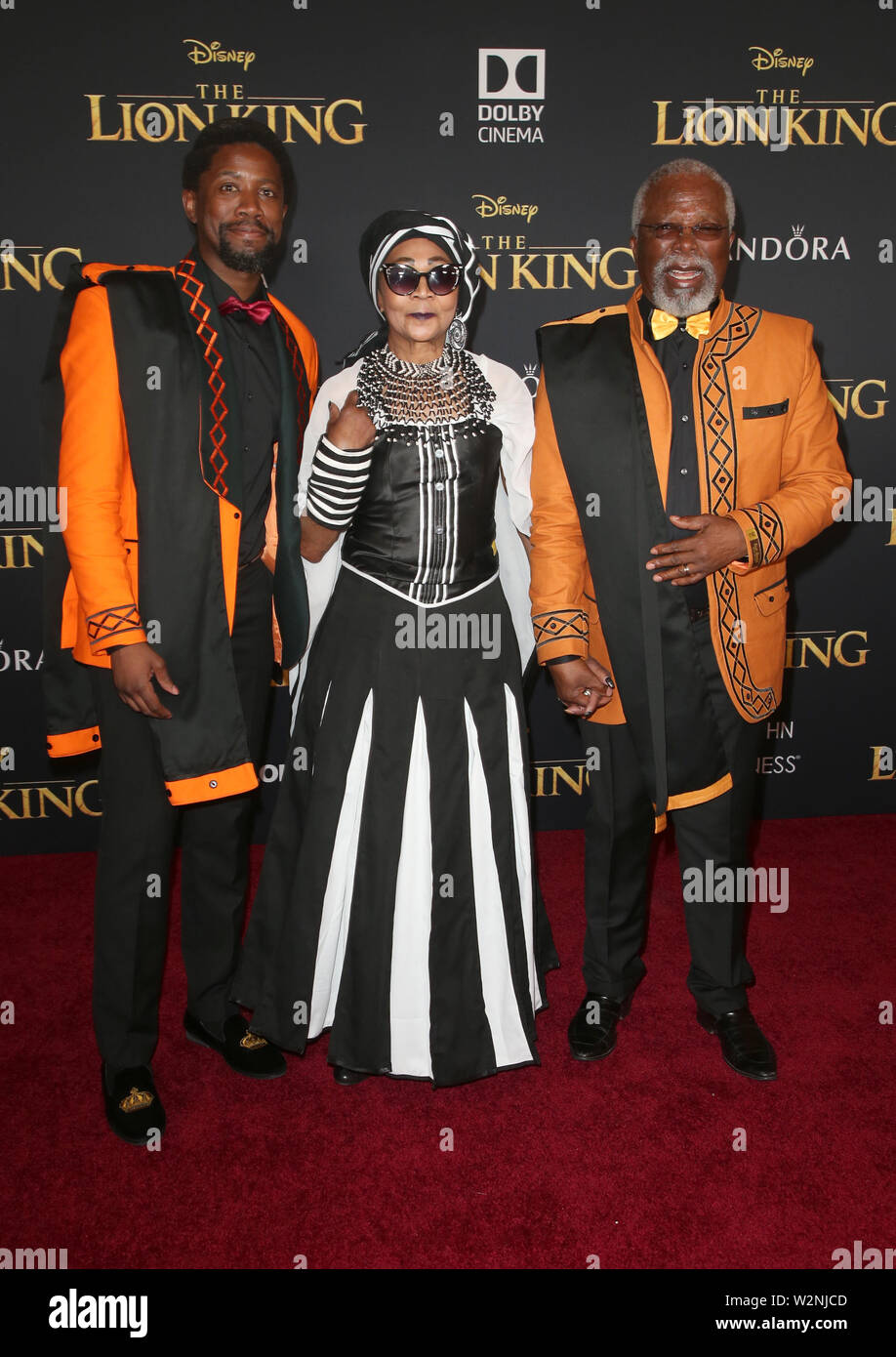 Hollywood Ca. 9th July 2019. Atandwa Kani Mandi Kani and John
