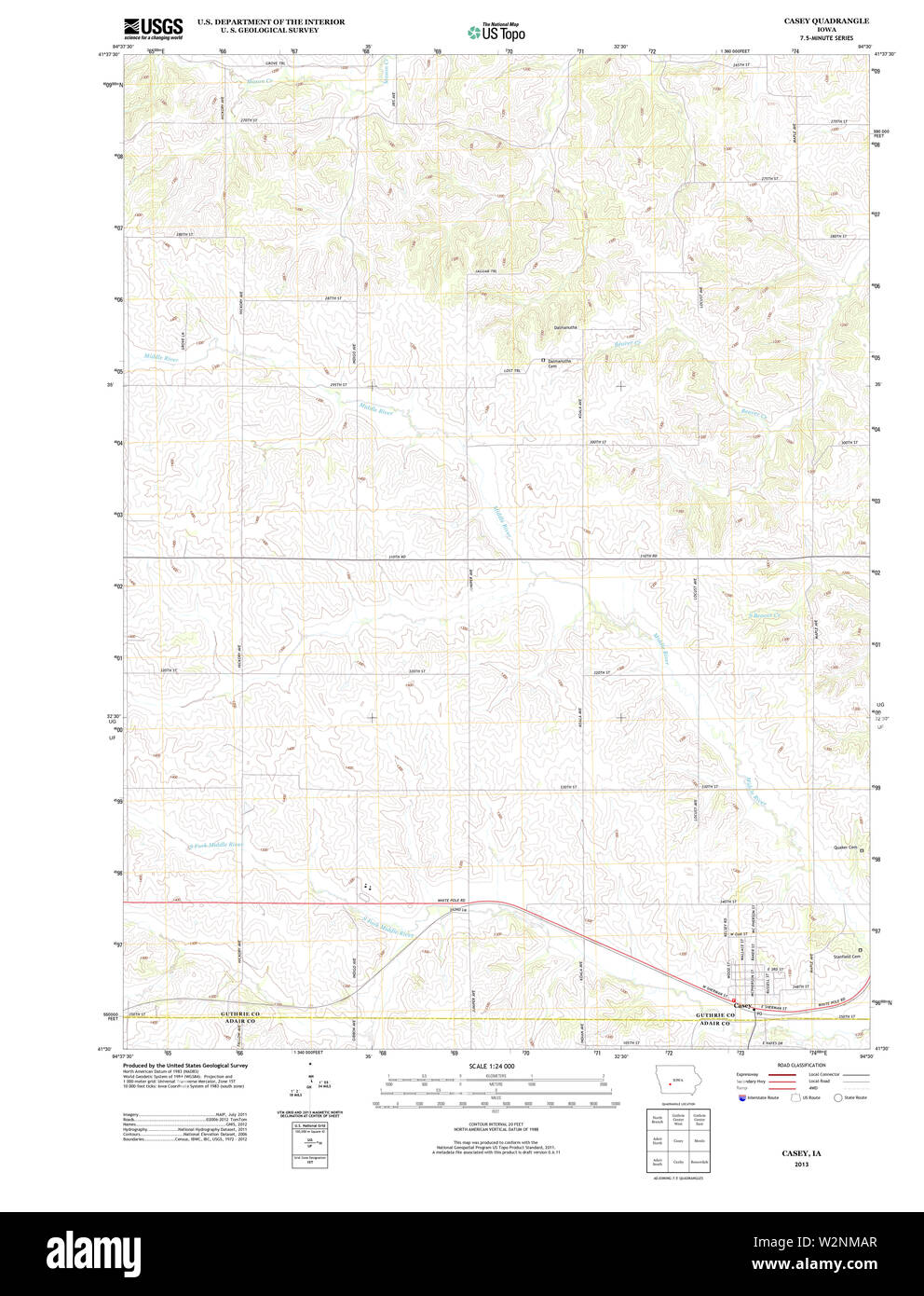 Casey map Cut Out Stock Images & Pictures - Alamy