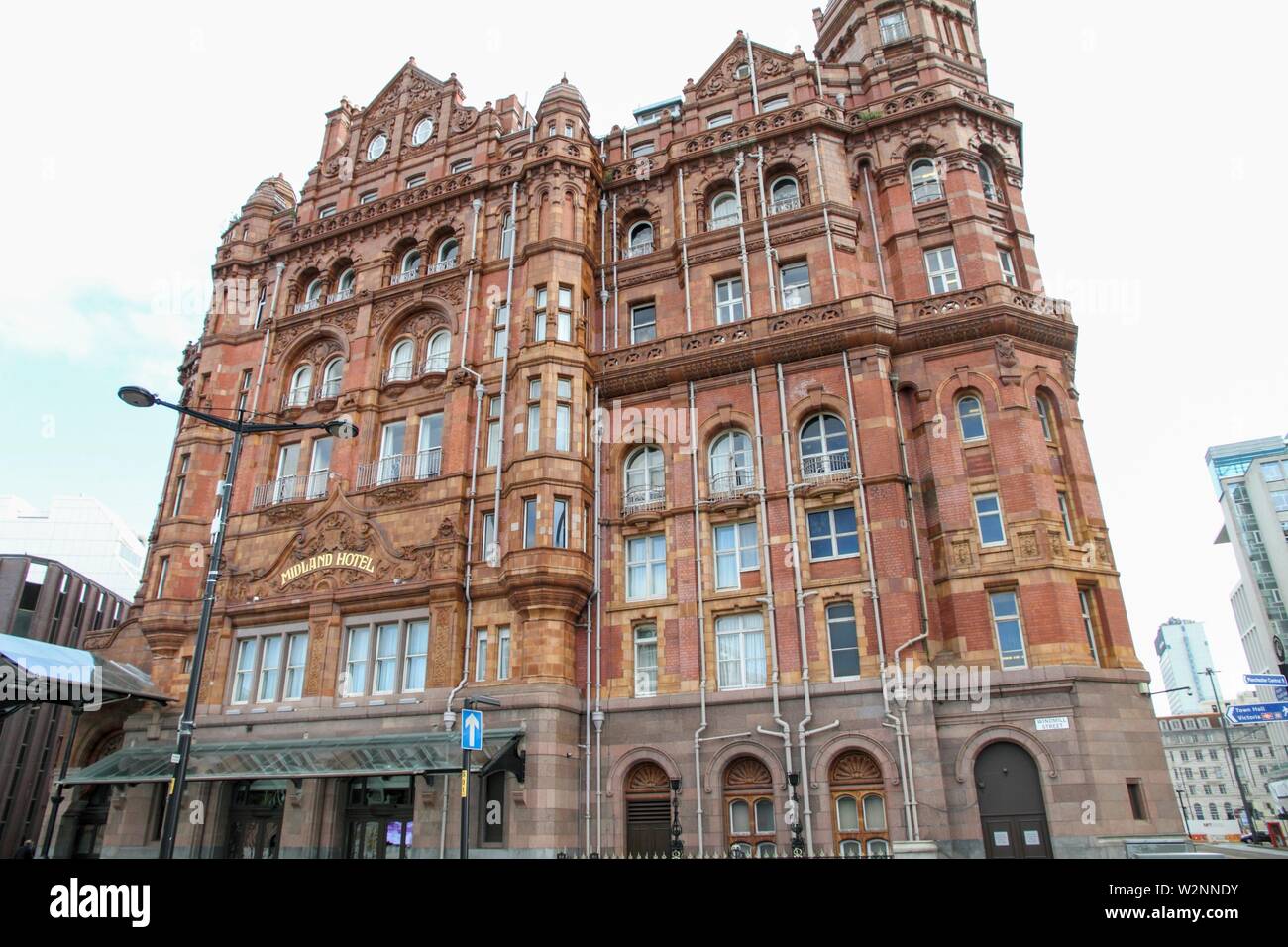 The Midland hotel at the railway station Manchester England UK Stock