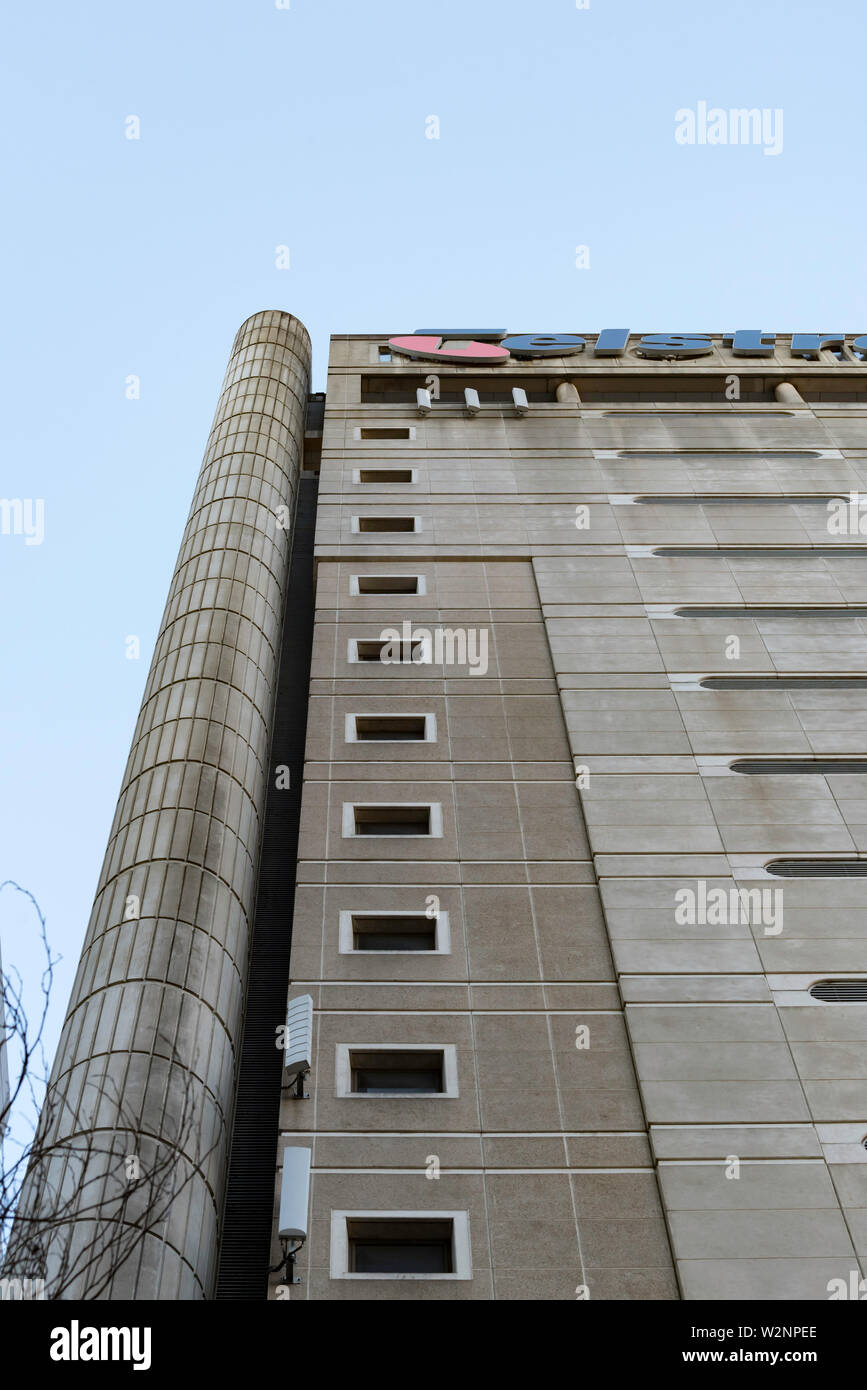 The Telstra telephone exchange building in Kent Street, Sydney