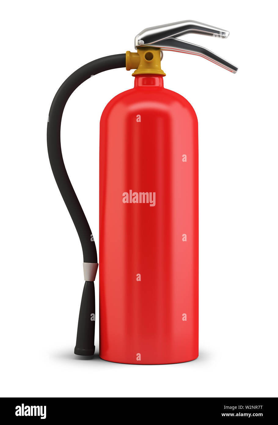 Fire extinguisher. 3d image. Isolated white background. Stock Photo