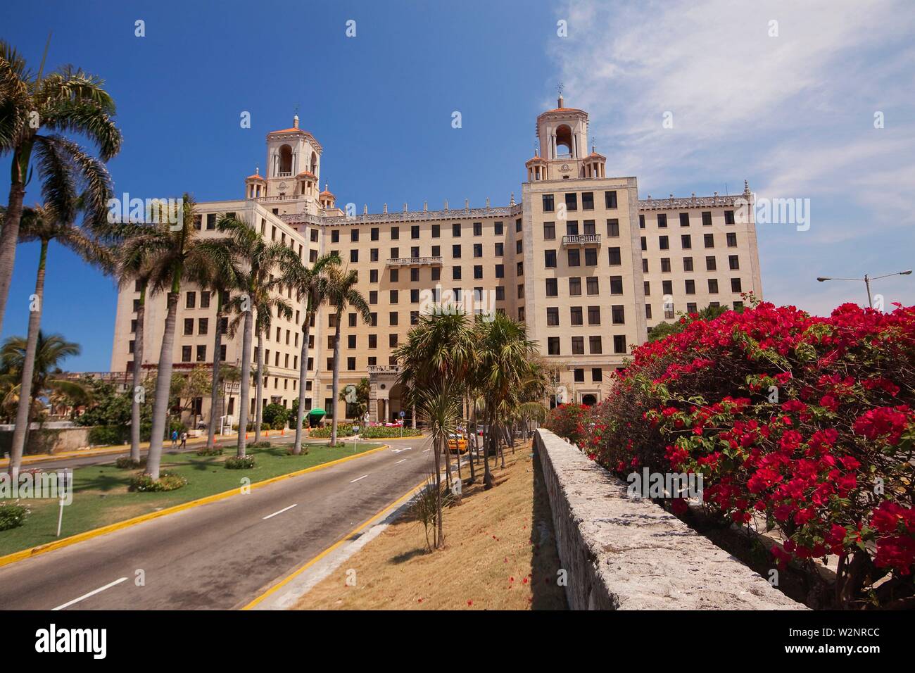 View to the Hotel Nacional in Vedado district, Havana, La Habana, Cuba, West Indies, Central America Stock Photo