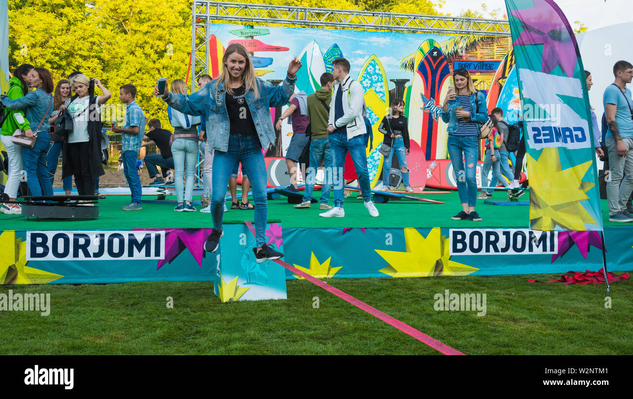 Kyiv Ukraine 07 09 2019 Atlas Weekend Music Festival Outdoors First Day Millennials Are Relaxin At Music Festival People Are Dancing In The Ope Stock Photo Alamy