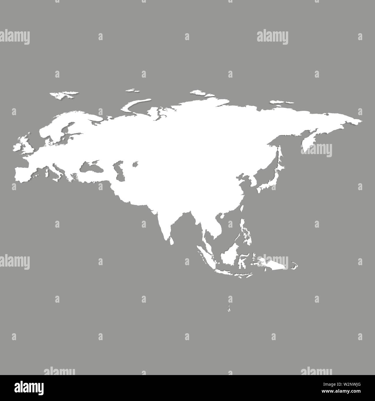 Blank Maps Of Eurasia Eurasia Map Background Icon Vector Eps10 Illustration W2NWJG