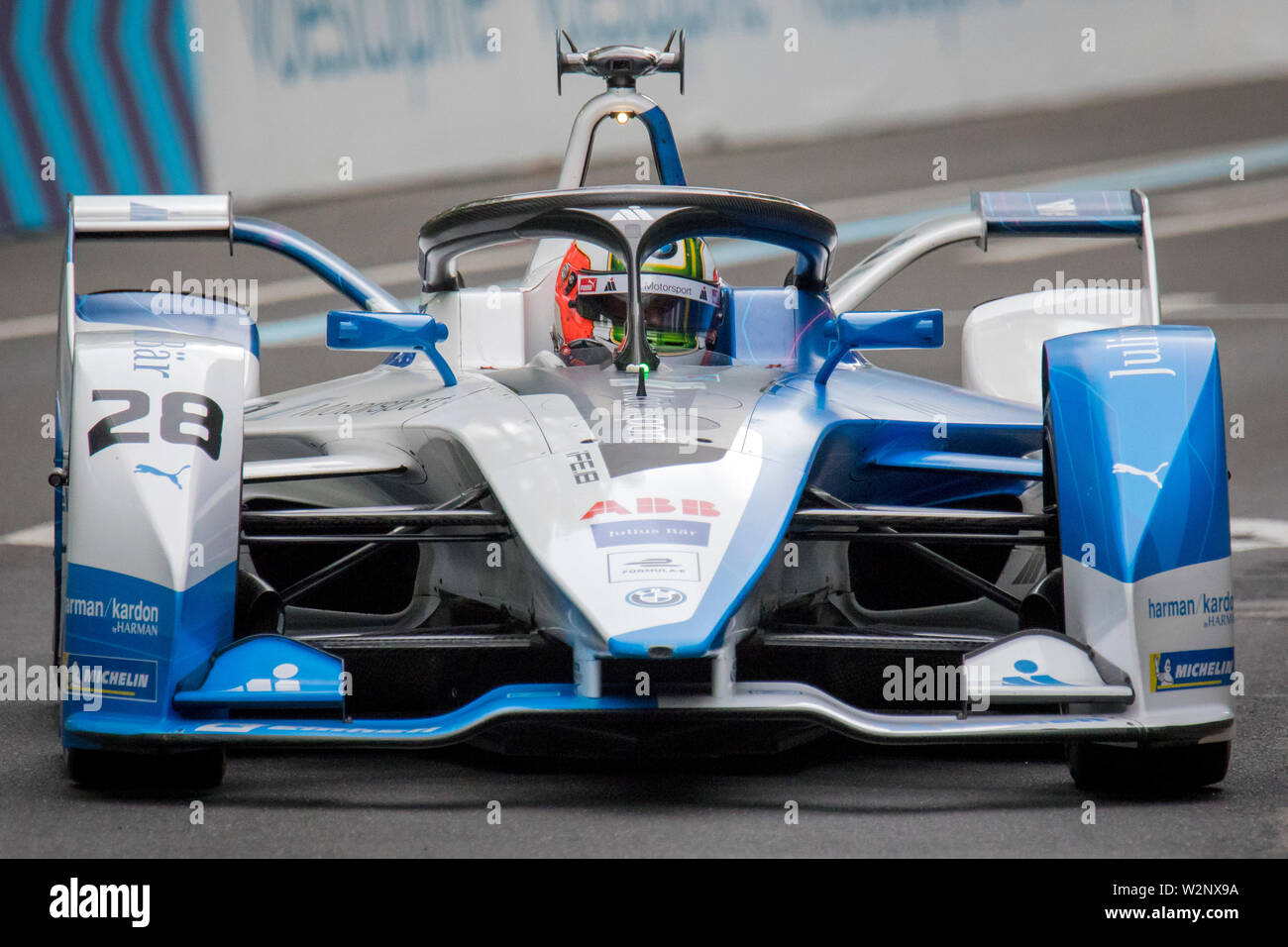 António Félix Da Costa during Free Practice session ahead of the Julius Bär Formula E race in the swiss capital Bern. Stock Photo