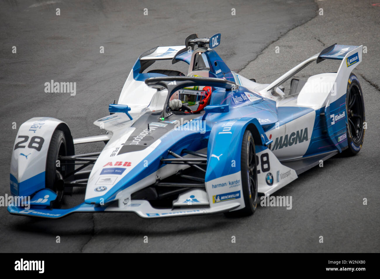 António Félix Da Costa during Qualifying session ahead of the Julius Bär Formula E race in the swiss capital Bern. Stock Photo