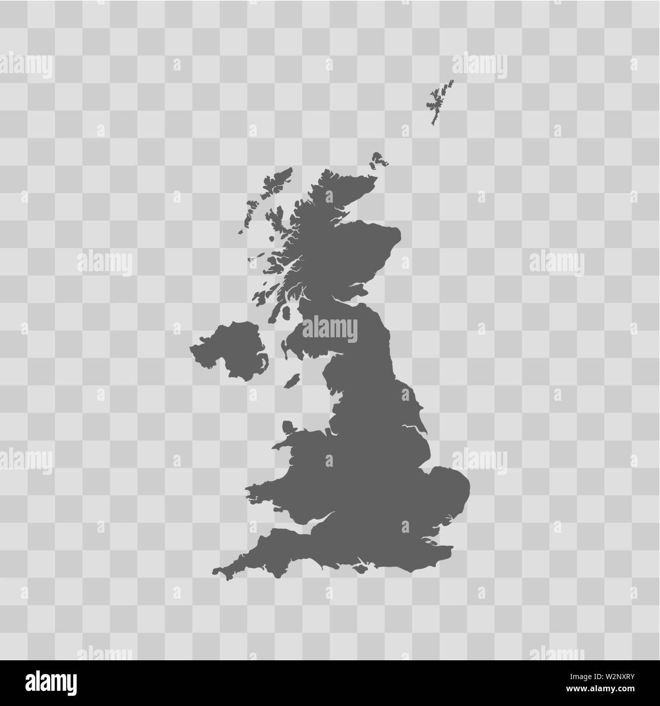 United Kingdom Map Background Vector Eps10 Illustration Stock