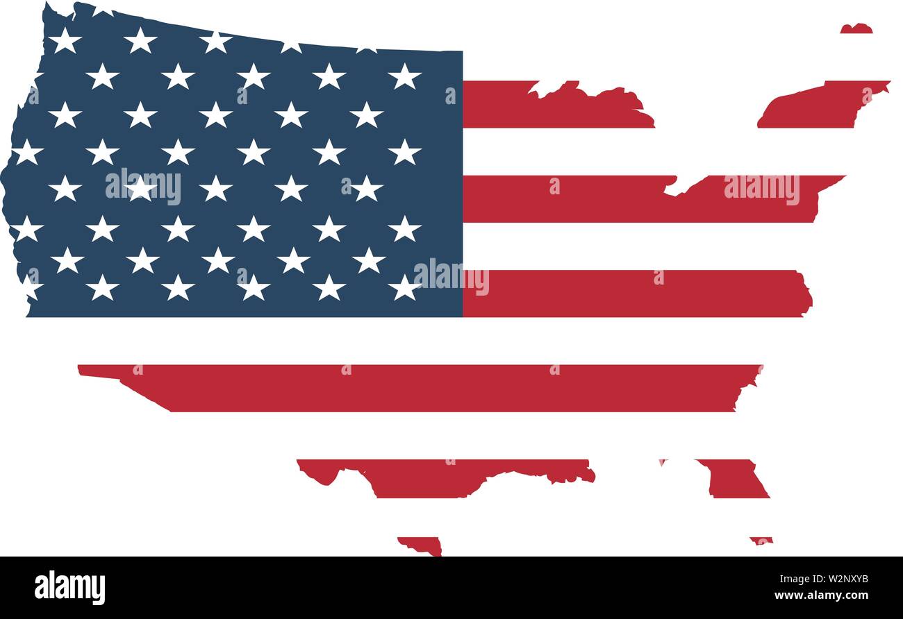 United States map flag background - United States Map Flag Background Vector Eps10 W2NXYB 