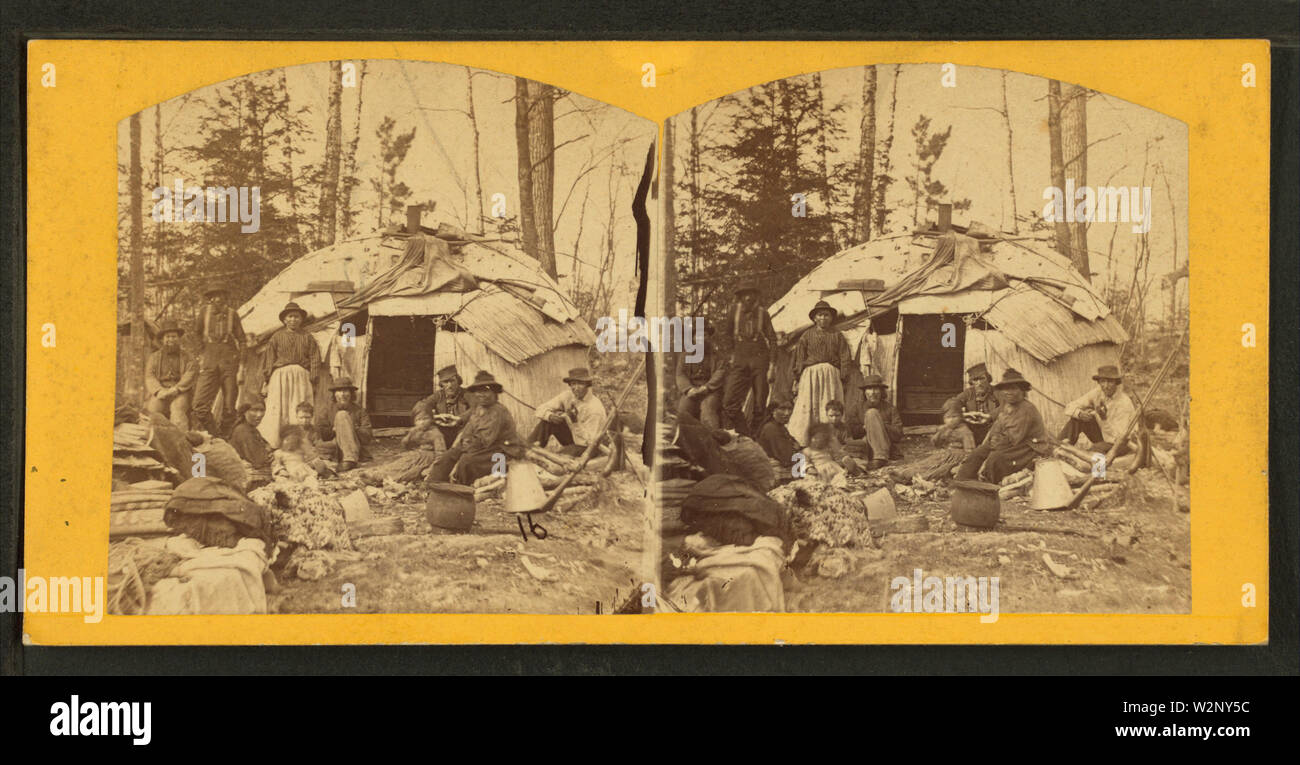 (Jack la Petis) wigwam, Marquette, LS, by A G Emery Stock Photo