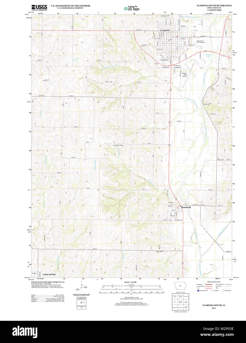 Clarinda map Cut Out Stock Images & Pictures Alamy