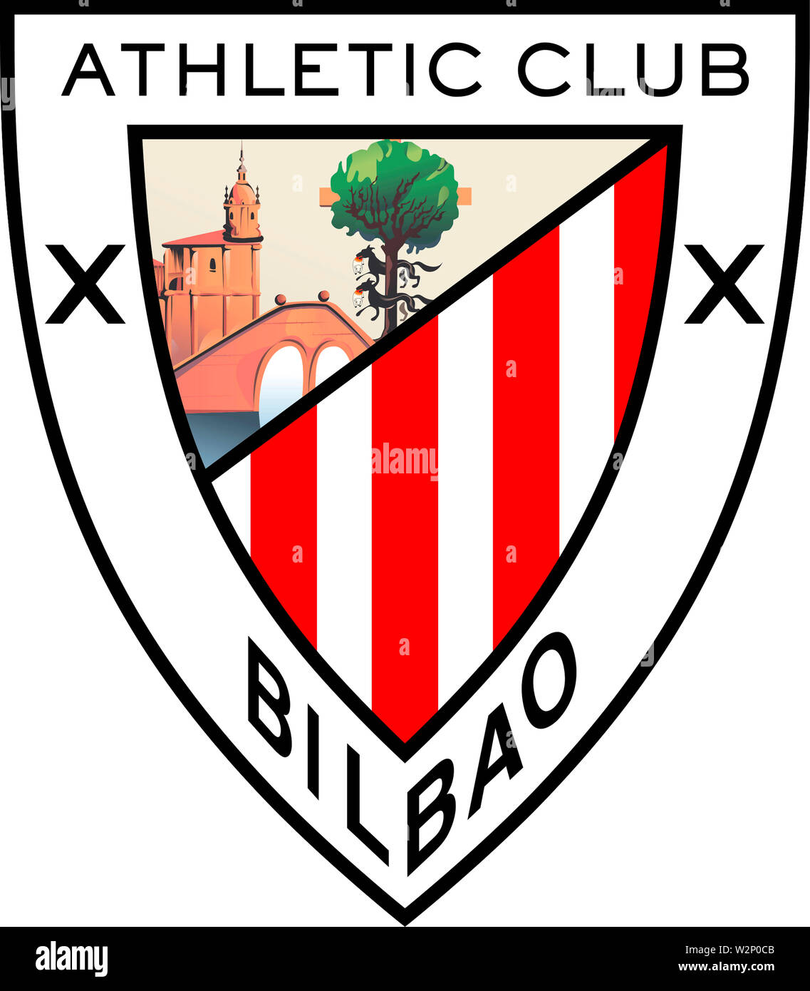 Logo of Spanish football team Athletic Club Bilbao - Spain Stock Photo -  Alamy