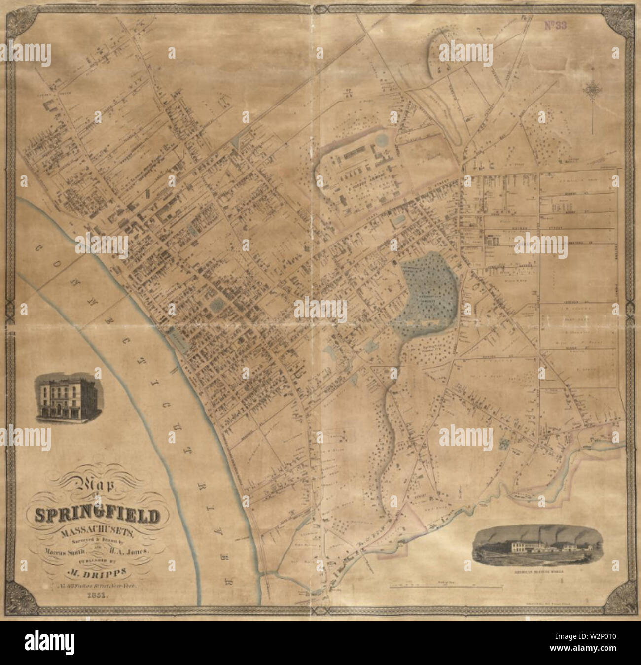 Map of springfield hi-res stock photography and images - Alamy