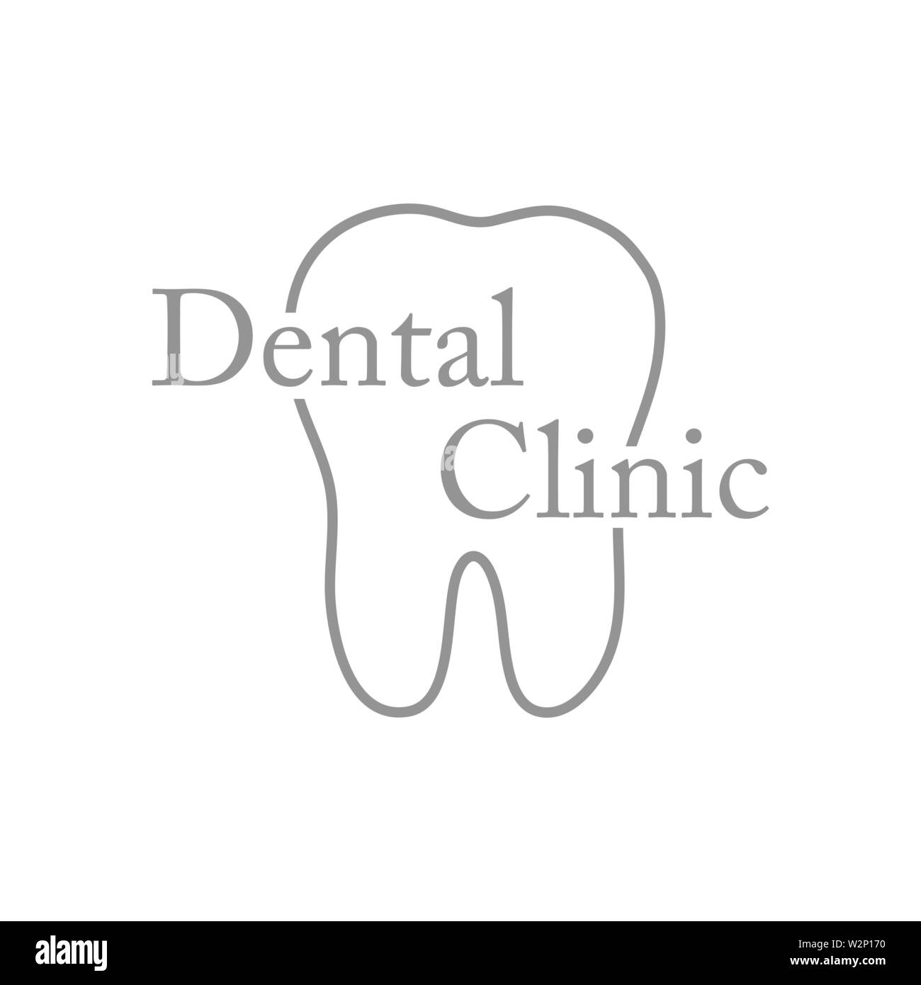 Dental clinic logo sign background. Vector eps10 Stock Vector Image