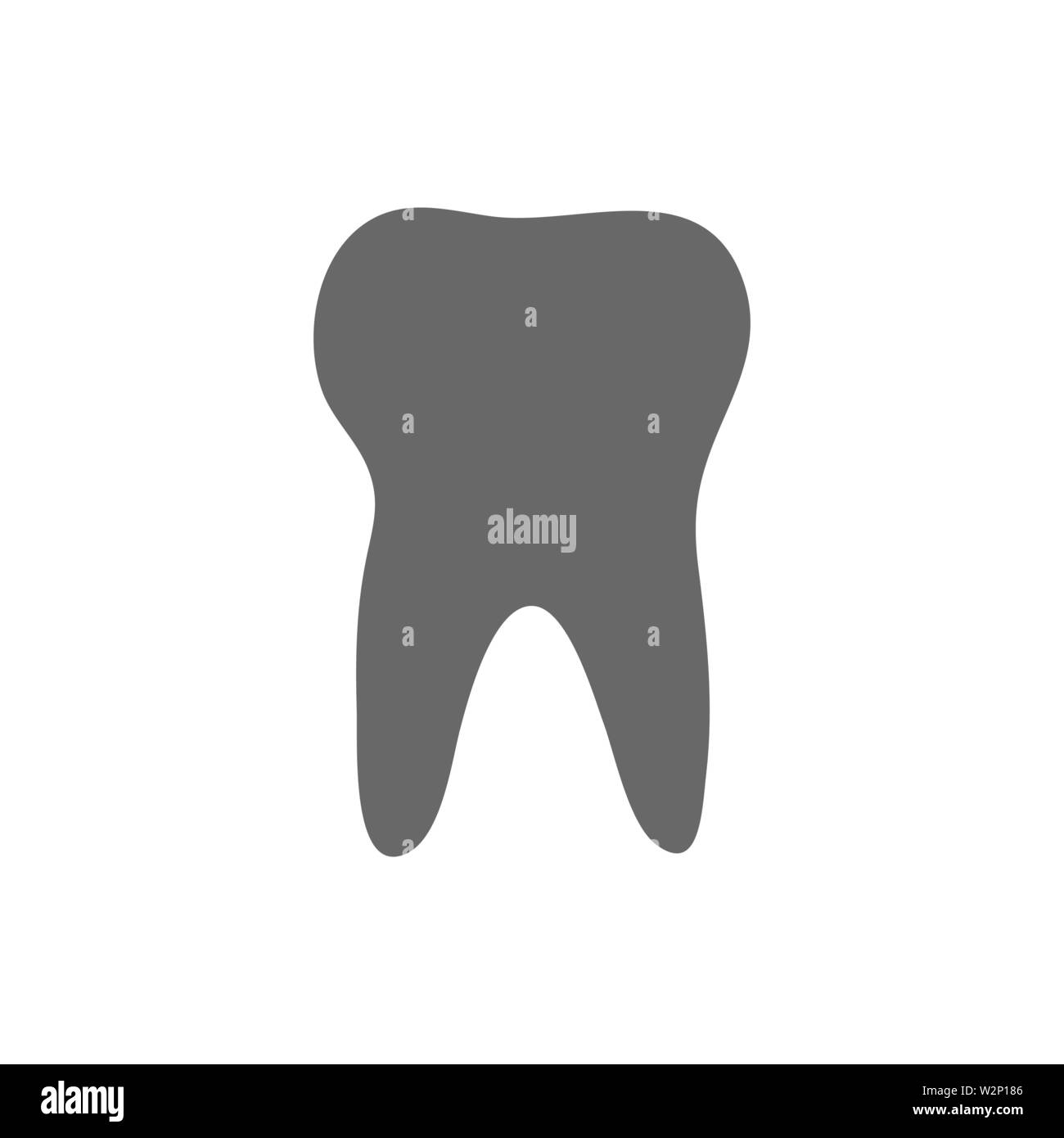 Tooth icon sign isolated on white background Stock Vector Image & Art ...