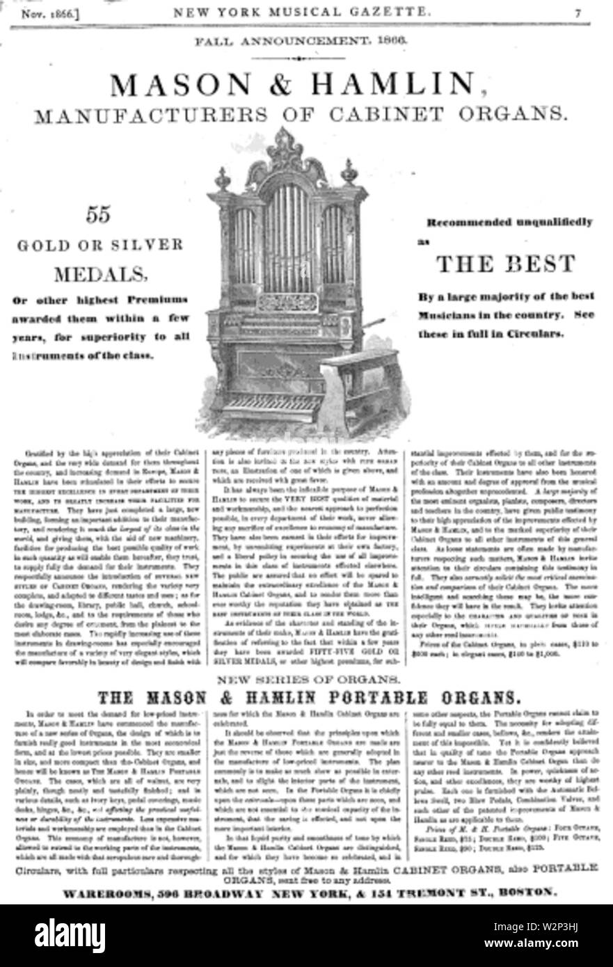 Mason and hamlin hires stock photography and images Alamy