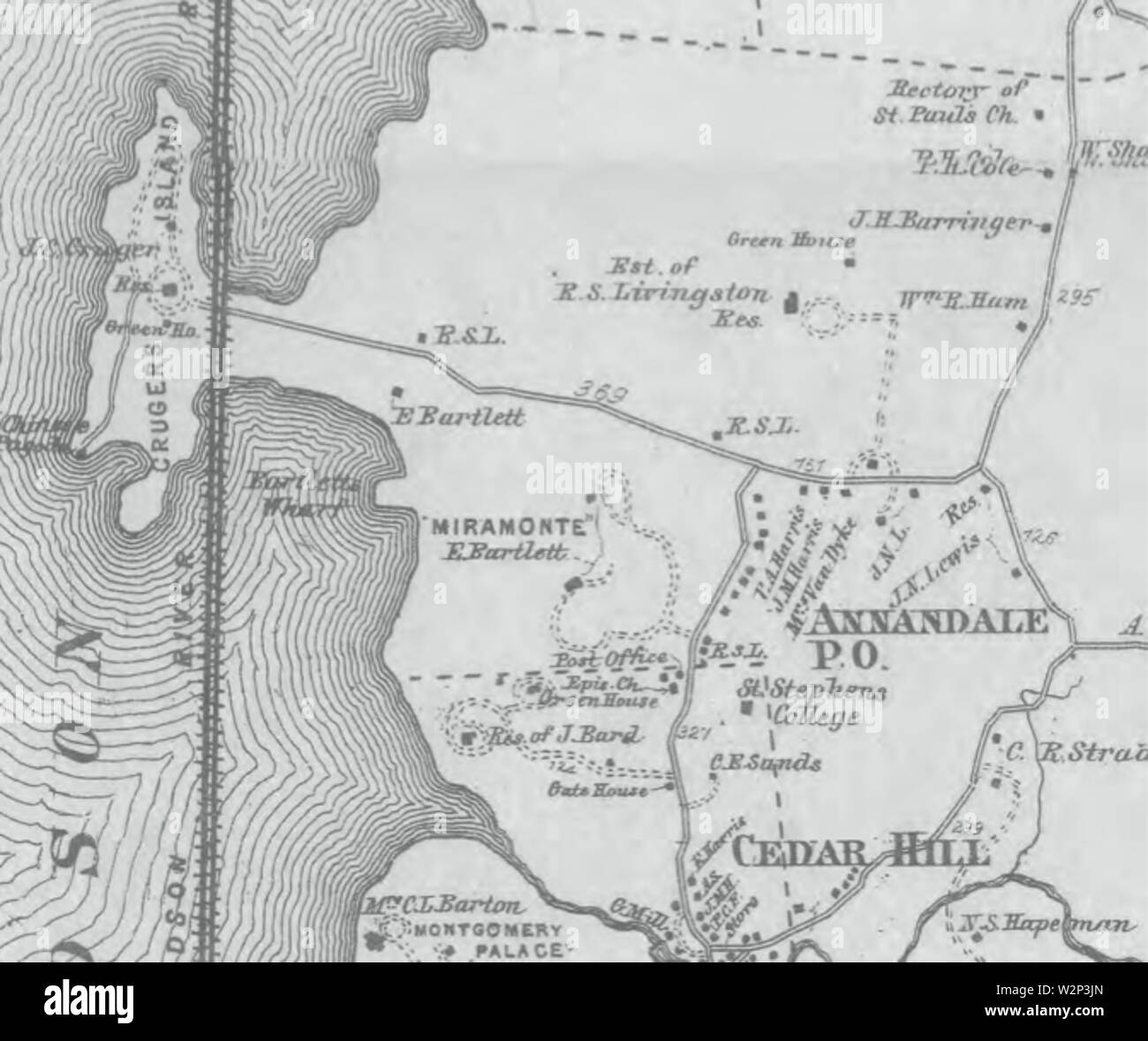 1867 Map of Red Hook Stock Photo - Alamy