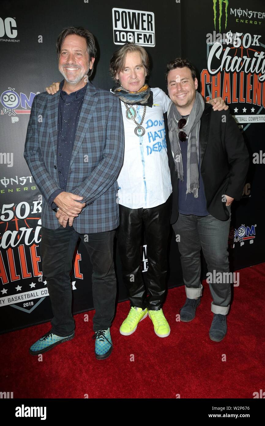 Los Angeles, CA, USA. 8th July, 2019. Val Kilmer, Guests at arrivals for Monster Energy Celebrity Basketball Game - 50K Charity Challenge, UCLA - Pauley Pavilion, Los Angeles, CA July 8, 2019. Credit: Priscilla Grant/Everett Collection/Alamy Live News Stock Photo