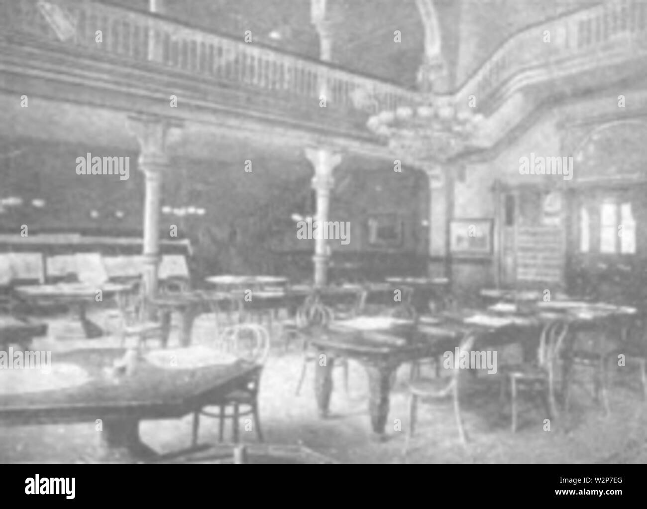 1893 YMCA Philadelphia ReadingRoom Stock Photo
