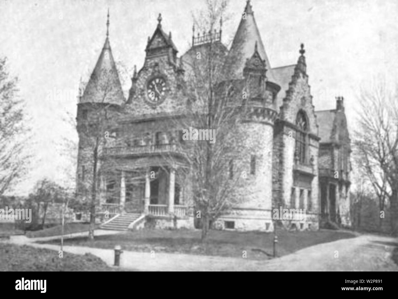 1899 Wellesley public library Massachusetts Stock Photo Alamy
