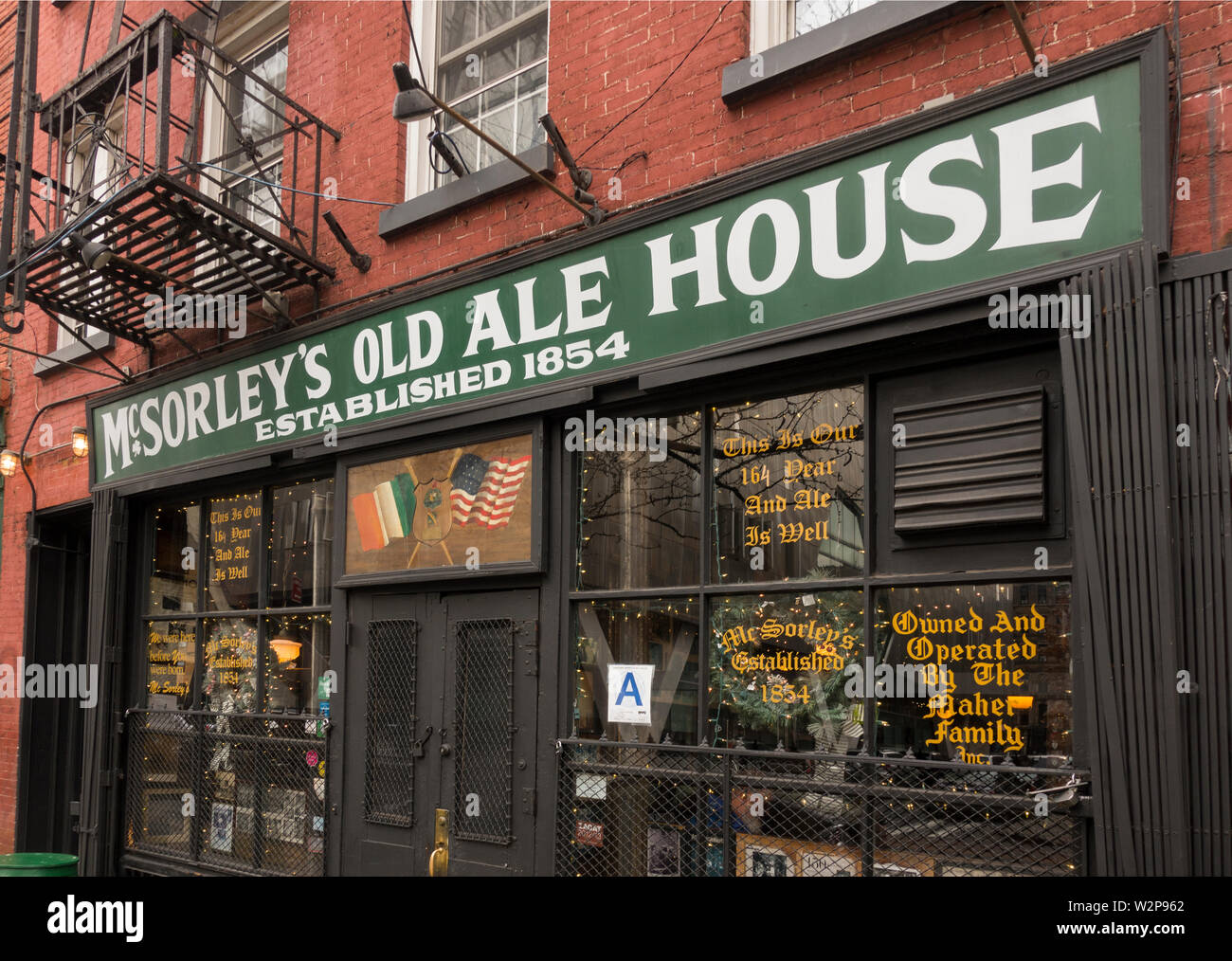 McSorley's old ale house lower east village Manhattan NYC Stock Photo