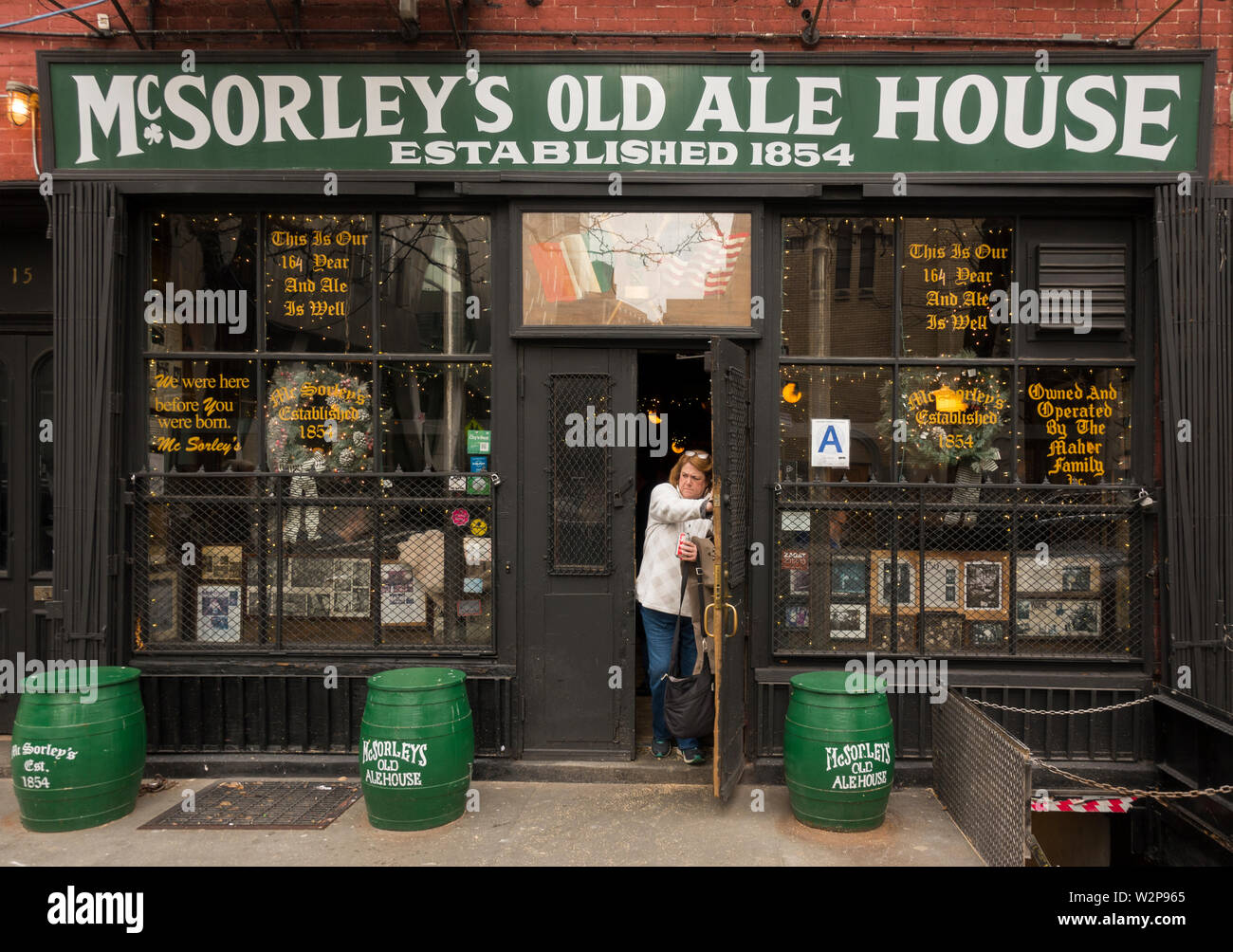 McSorley's old ale house lower east village Manhattan NYC Stock Photo