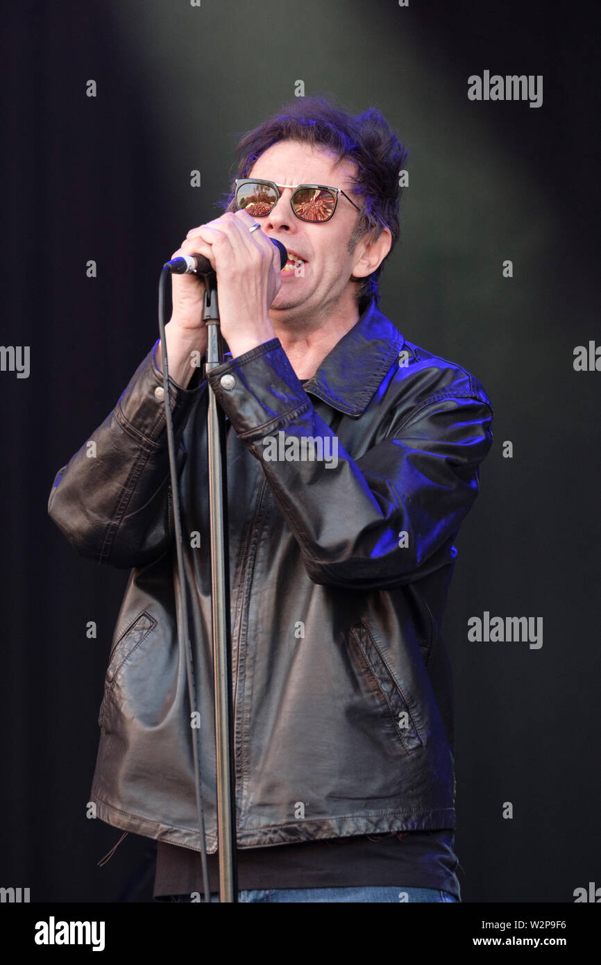 Ian McCulloch of Echo and the Bunnymen performing at The Cornbury Music