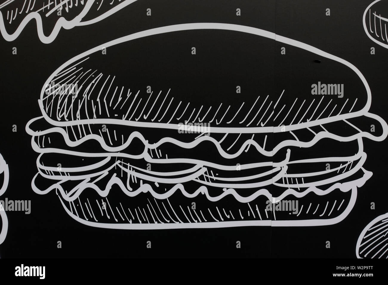 sandwich shop sign Brooklyn NYC Stock Photo Alamy