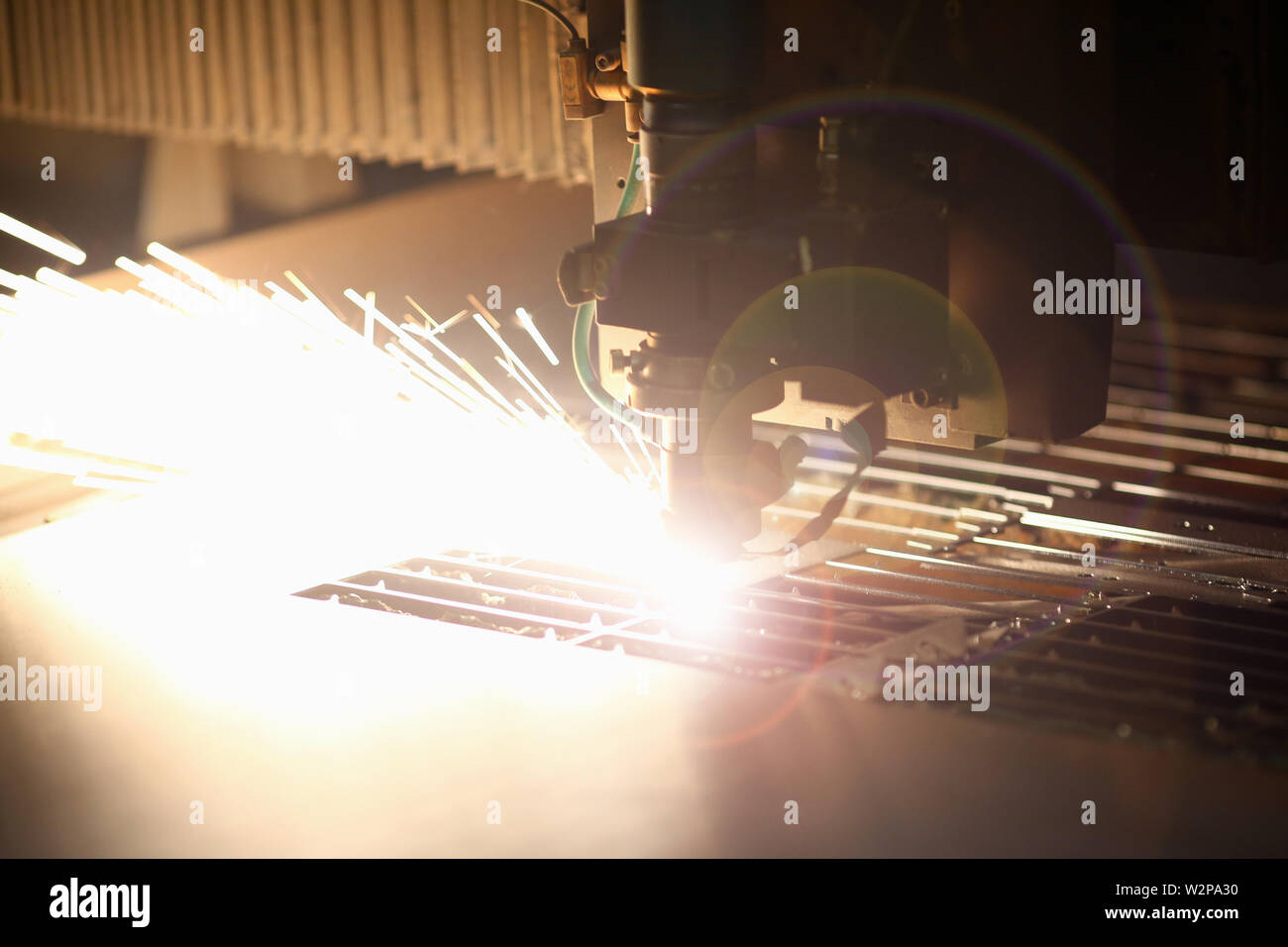 Industrial laser machine for metal Stock Photo