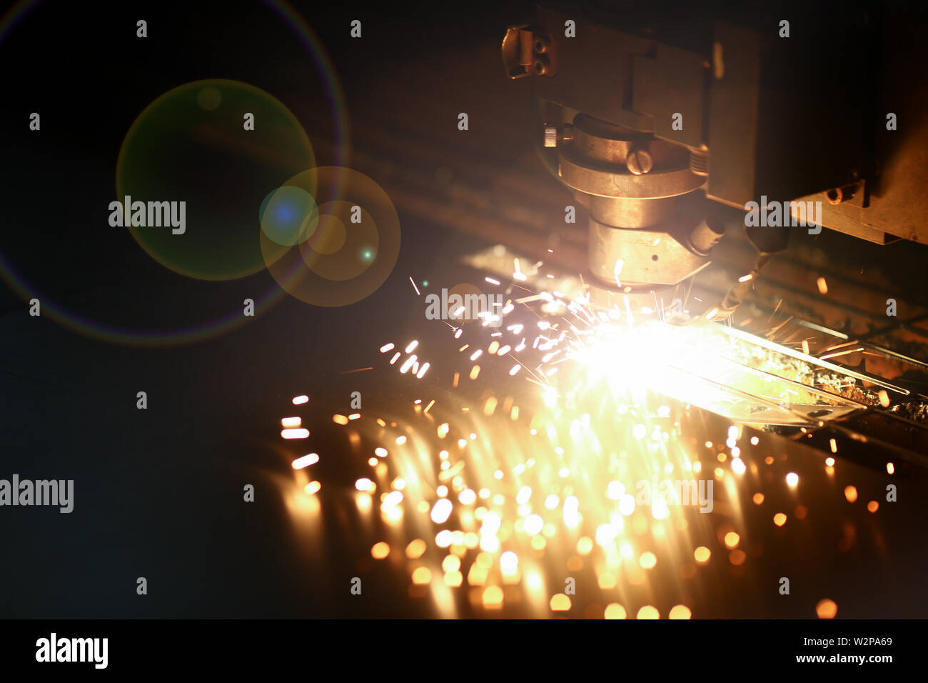 Industrial laser machine for metal Stock Photo Alamy