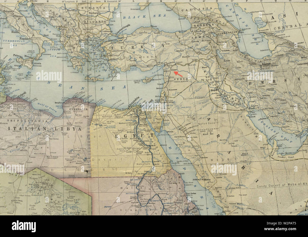 Map of aleppo hi-res stock photography and images - Alamy