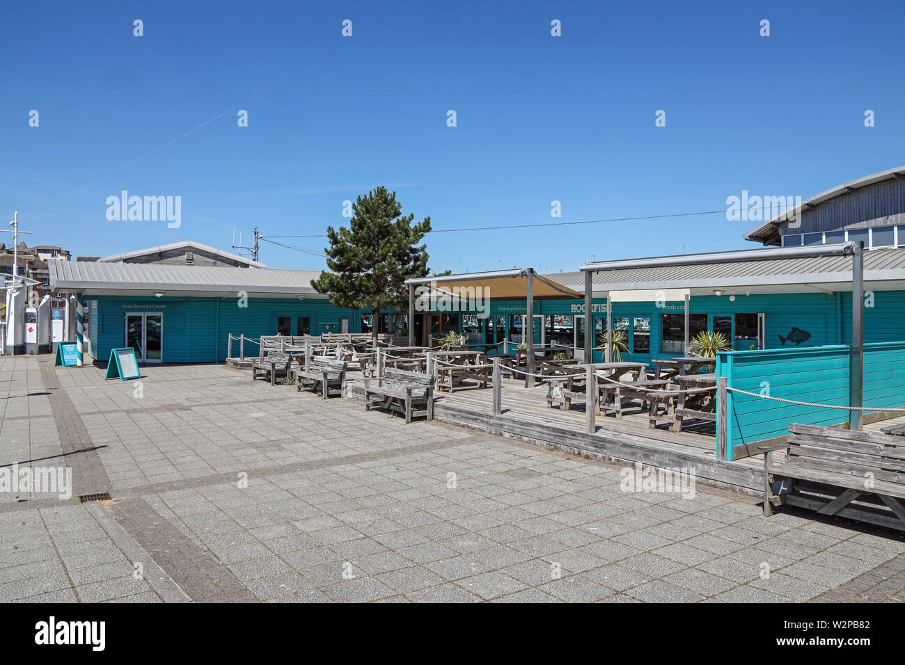 Rockfish Restaurant at Rope Walk, Coxside beside Plymouth Sutton