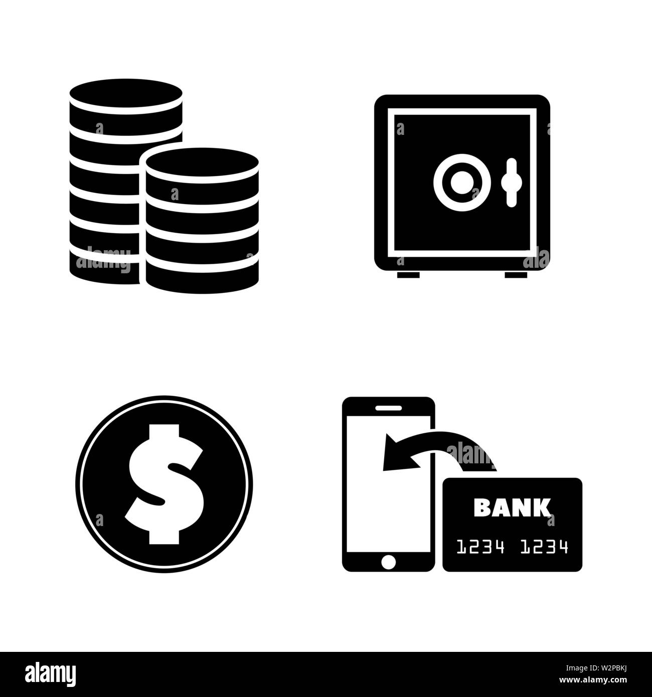 Mobile Bank Of America Black And White Stock Photos Images Alamy